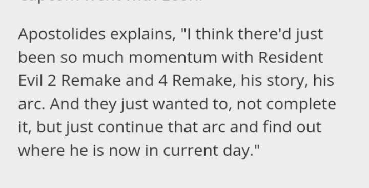 生化危机里昂不会在安魂曲杀青，传奇角色将延续故事