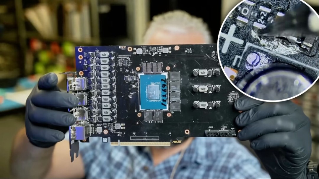 华硕RTX 5070显卡遭液态金属破坏,官方拒保敲响玩家警钟