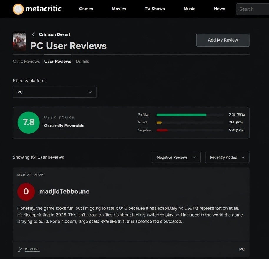 玩家给红色沙漠打0分只因缺觉醒内容，反遭群嘲