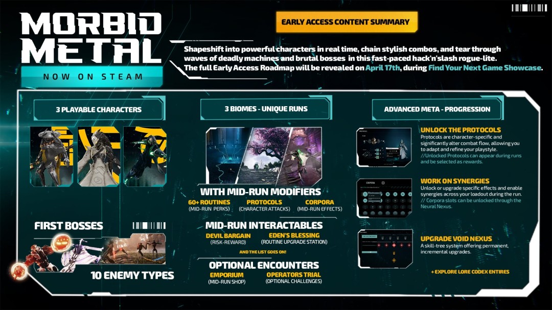 育碧砍杀新游异变金属Steam抢先体验4月8日特惠13.49美元