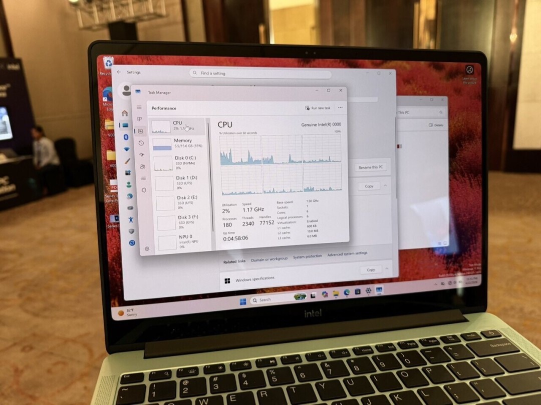 英特尔新处理器Wildcat Lake 公版笔记本主打性价比