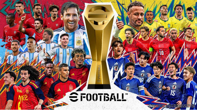 6.4-7.23玩eFootball™,登录免费拿梅西等球星及奖励