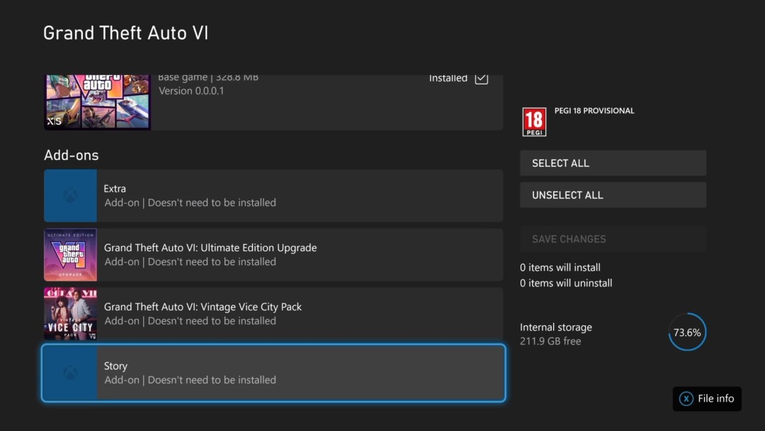GTA6故事模式可单独安装？玩家或能跳过主线