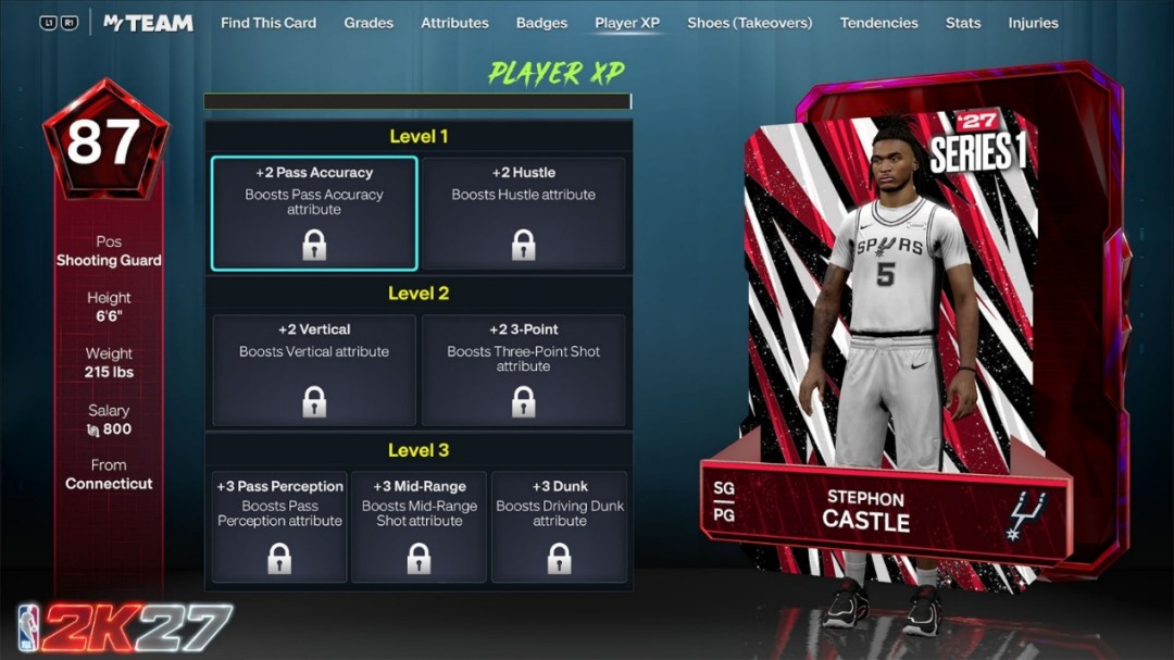 NBA 2K27抢先体验开启,豪华版玩家提前开打文班亚马新赛季