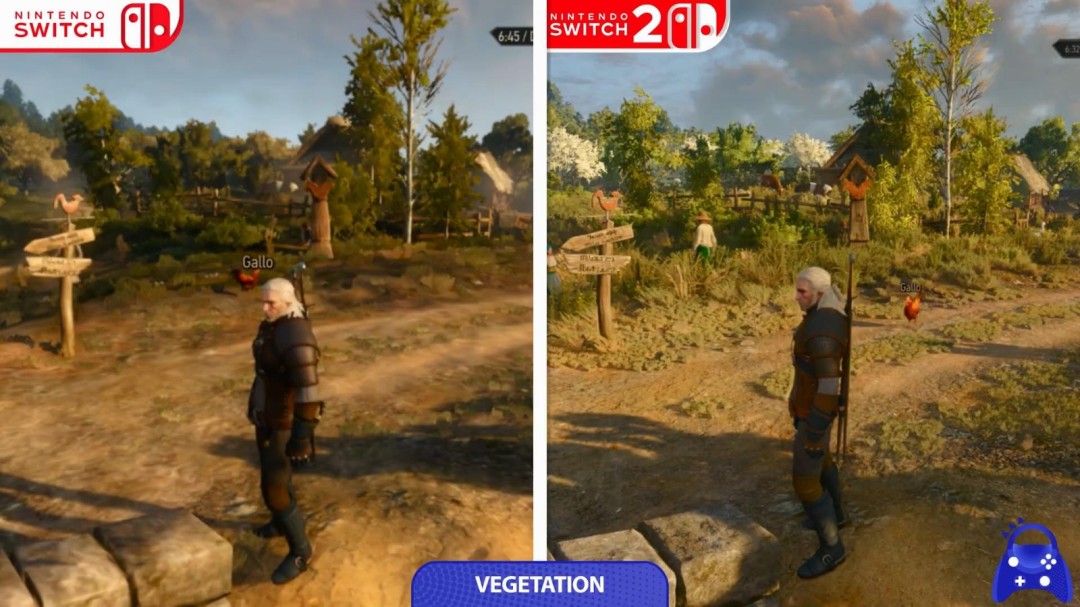 巫师3重制版NS2版画质升级，纹理优化清晰接近主机