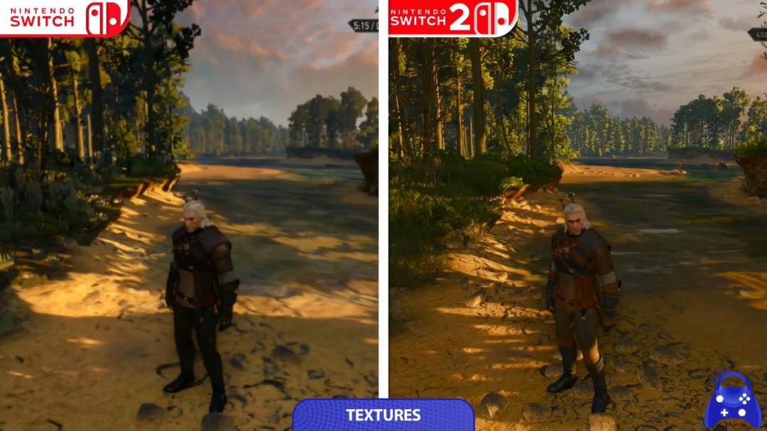 巫师3重制版NS2版画质升级，纹理优化清晰接近主机