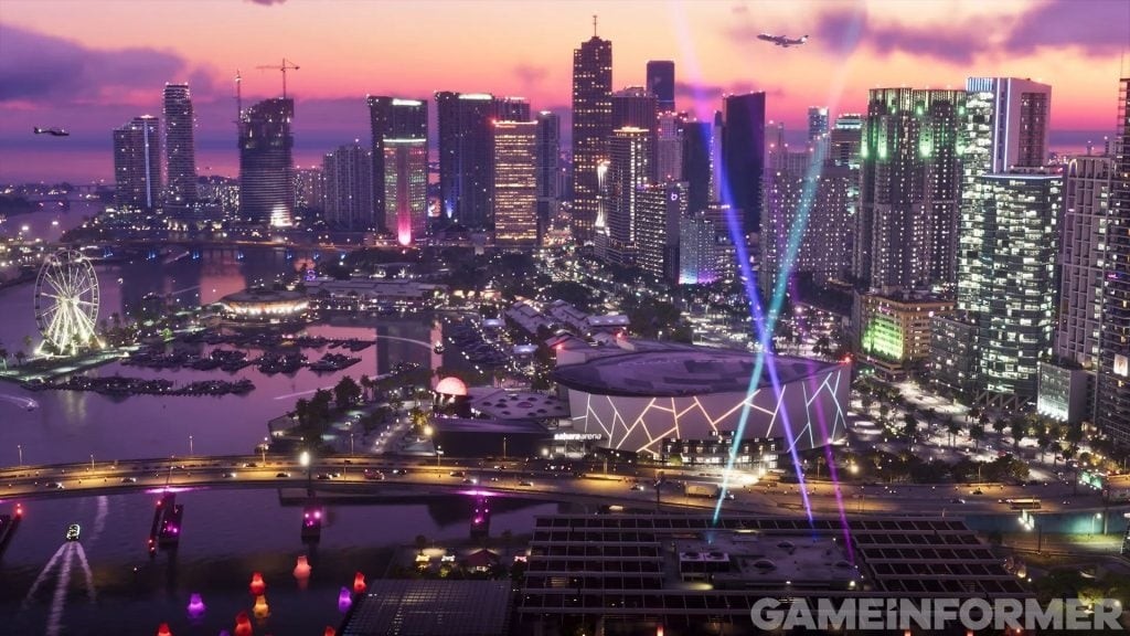 GTA6新截图公布,雷暴飓风天气下罪恶都市街景细节全曝光