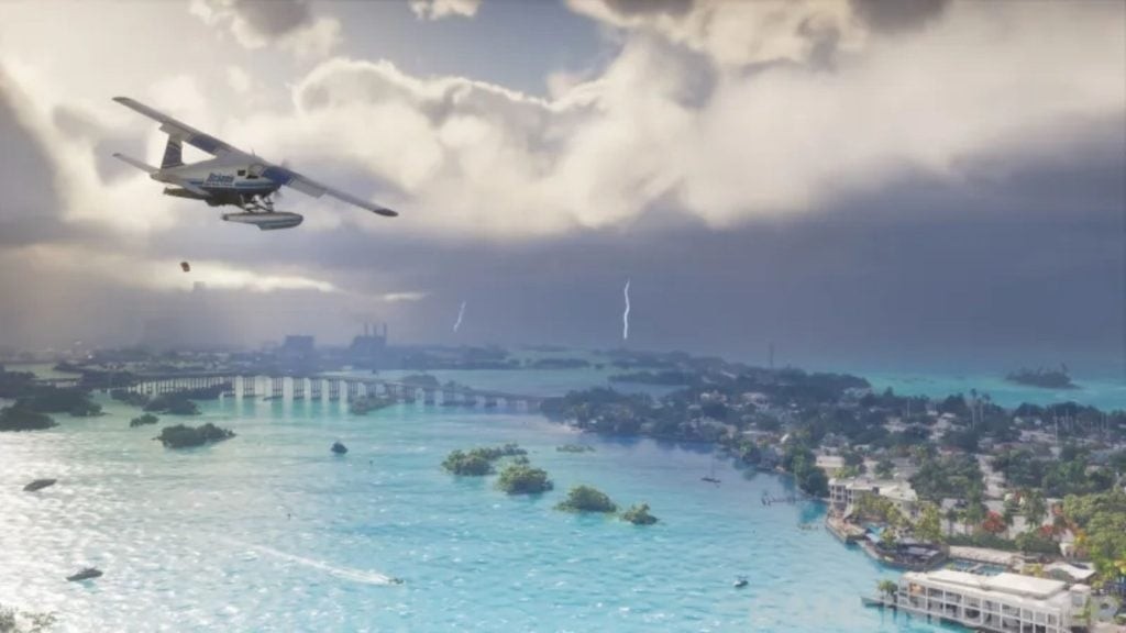 GTA6新截图公布,雷暴飓风天气下罪恶都市街景细节全曝光
