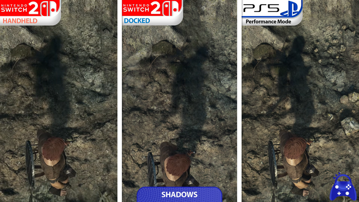 龙之信条2 Switch2 vs PS5对比:掌机1080p,阴影差距明显